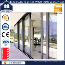 High Quality Tempered Glass Aluminium Lift and Sliding Door